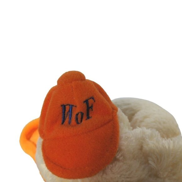 Fiesta Yellow Lying Duck Orange Cap Worlds of Fun Plush Stuffed Animal 12" - Picture 5 of 8